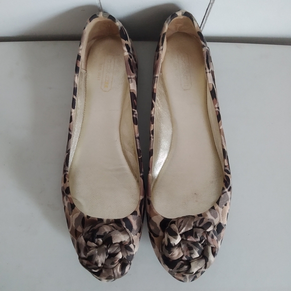 Coach Mimsy Ocelot Ballerina Flats - Picture 3 of 11